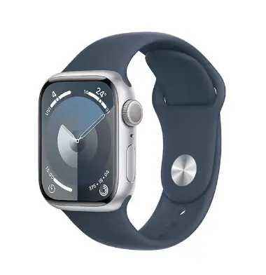 Apple/苹果 Watch Series 9 智能手表GPS款45毫米午夜色铝金属表壳 午夜色运动型表带M/L MR9A3CH/A