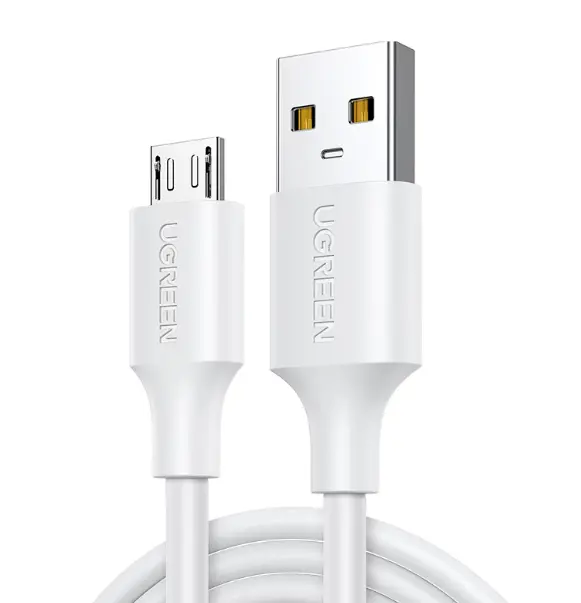 绿联安卓数据线MicroUSB充电线2A充电器快充电源线通用华为/小米vivo荣耀oppo三星手机小风扇充电宝短线1米