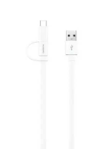 华为二合一USB Type-A转MicroUSB Type-C数据线AP55S