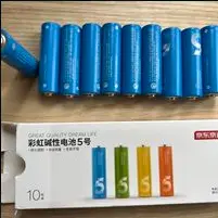 京东京造碱性彩虹电池