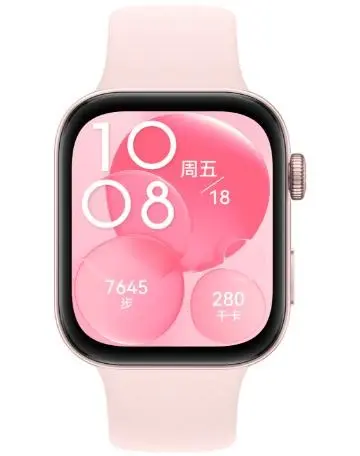 华为WATCH FIT3 (SLO-B19)星云粉氟橡胶表带