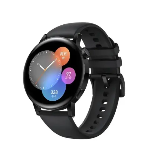 华为WATCH GT3(MIL-B19)(黑色氟橡胶表带)